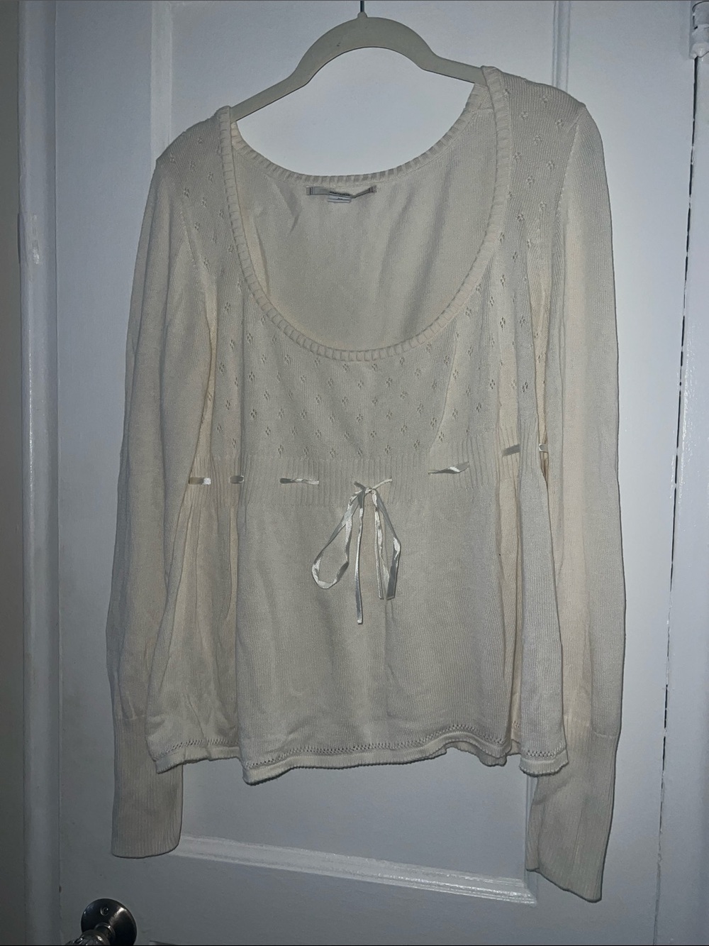 Kimchi blue pointelle babydoll top